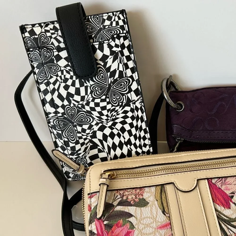 Wallet bundle 3 wallets crossbody